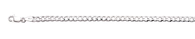 sterling silver 4mm curb chain 2AH28