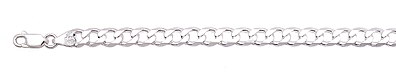 sterling silver 6mm curb chain 2AH30