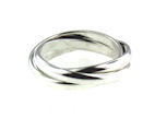 sterling silver trinity band ring 39AA056