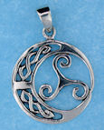 Sterling silver Celtic pendant style 76751