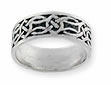 Sterling silver Celtic ring style A329