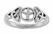 Sterling silver Celtic ring style A366