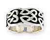 Sterling silver Celtic ring style A38