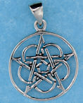 Sterling silver Celtic pendant style A5329
