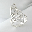 Sterling silver Celtic ring style A70615