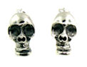 sterling silver skull earring style A706-2521