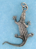 sterling silver alligator pendant A7063412