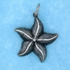 sterling silver starfish pendant necklace ABC517