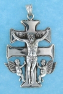 sterling silver cross pendant ABC714