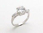 sterling silver cz band ring style AD23