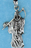 Model AGP768100 Gothic pendant with grim reaper pendant with sickle