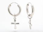 sterling silver cross earrings style AHM6