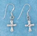 sterling silver cross earrings style AHSE0053