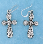 sterling silver cross earrings style AHSE0446