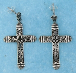 sterling silver cross earrings style AHSE0559