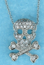 sterling silver CZ necklace ANP20591