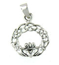 Sterling silver Claddagh pendant style AP767-73