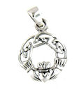 Sterling silver Claddagh pendant style AP767-75