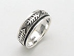 sterling silver spinner ring style AR0032