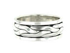 sterling silver spinner ring style AR0044