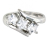 sterling silver Cubic Zirconia ring CZ0002 Clear