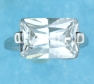 sterling silver Cubic Zirconia ring CZ0004 CLEAR