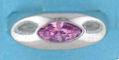 sterling silver Cubic Zirconia ring CZ0005 Pink