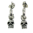 stainless steel skull earrings ERC1003
