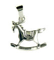 sterling silver horse pendant HNL42105