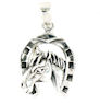 sterling silver horse pendant HNL7061978