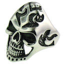 Stainless Steel skull ring SCR3053