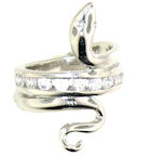 sterling silver snake ring style SNR701-3271