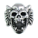 Stainless Steel skull ring SRC2043