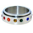 stainless steel spinner ring SRJ0111