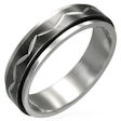 stainless steel spinner ring style STC036