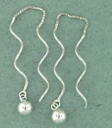 sterling silver threader earring T003