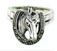 sterling silver horse ring style WHRM28