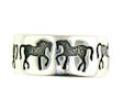 sterling silver horse ring WLR226