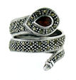 sterling silver snake ring style WSNRM27